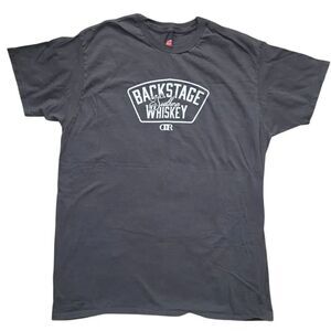 Hanes Nano "Backstage Southern Whiskey DR" TShirt Dark Grey Large